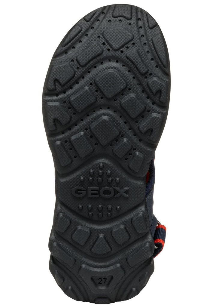 Geox Sandalen Lederimitat/Mesh Navy/Rot