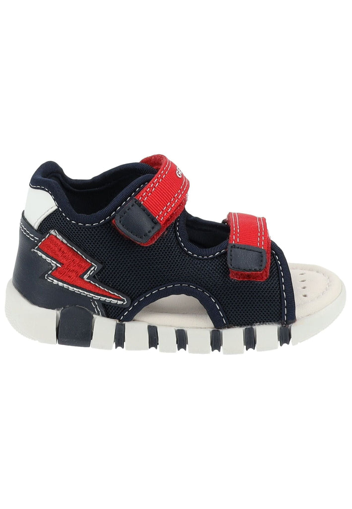 Geox Sandalen Lederimitat/Mesh Navy/Rot