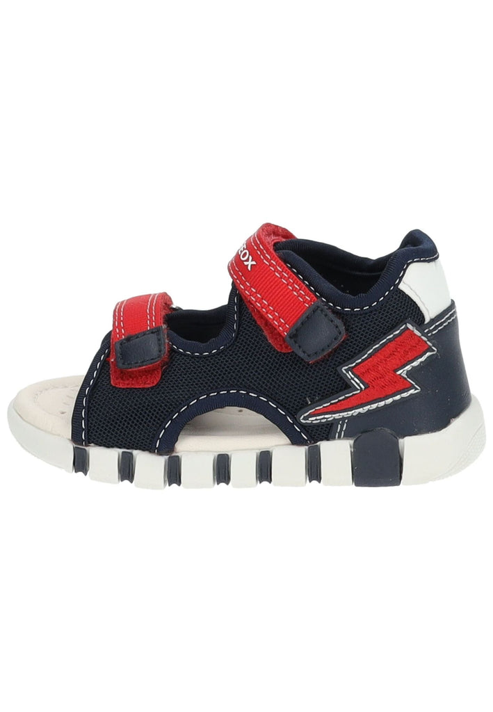 Geox Sandalen Lederimitat/Mesh Navy/Rot