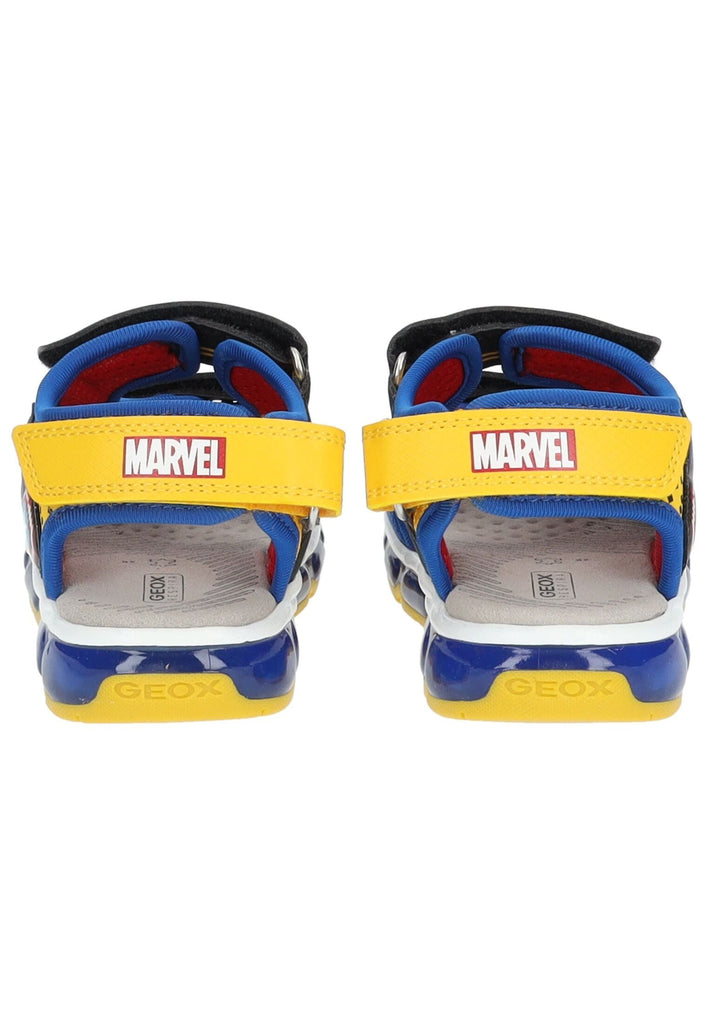 Geox Sandalen Lederimitat/Mesh Schwarz/Blau