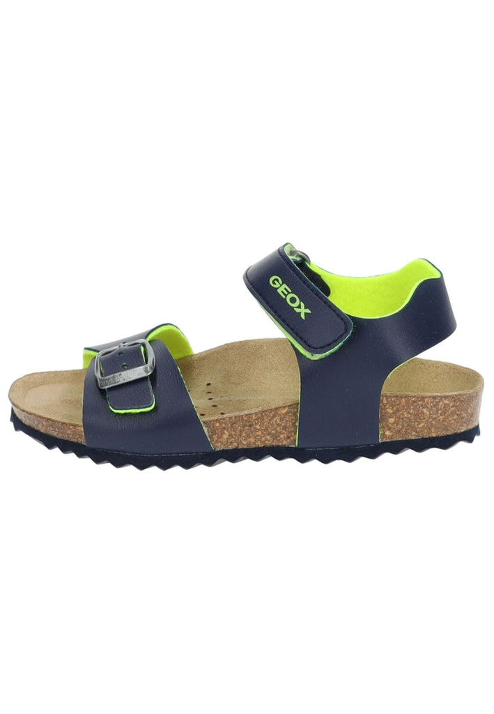 Geox Sandalen Lederimitat Navy/Lime