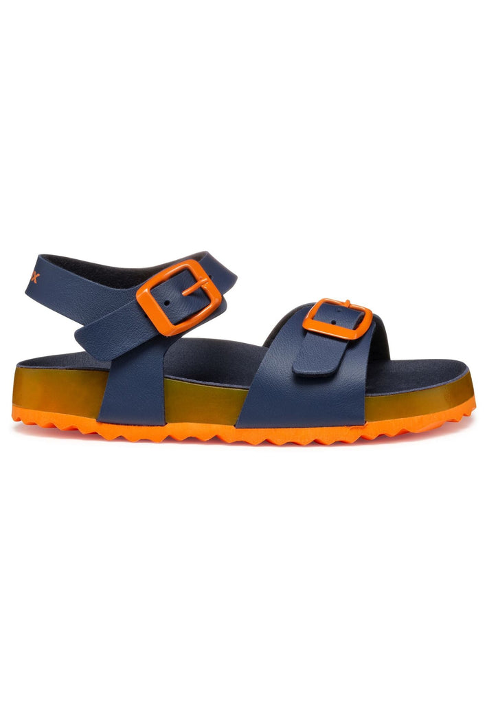 Geox Sandalen Lederimitat Navy/Orange