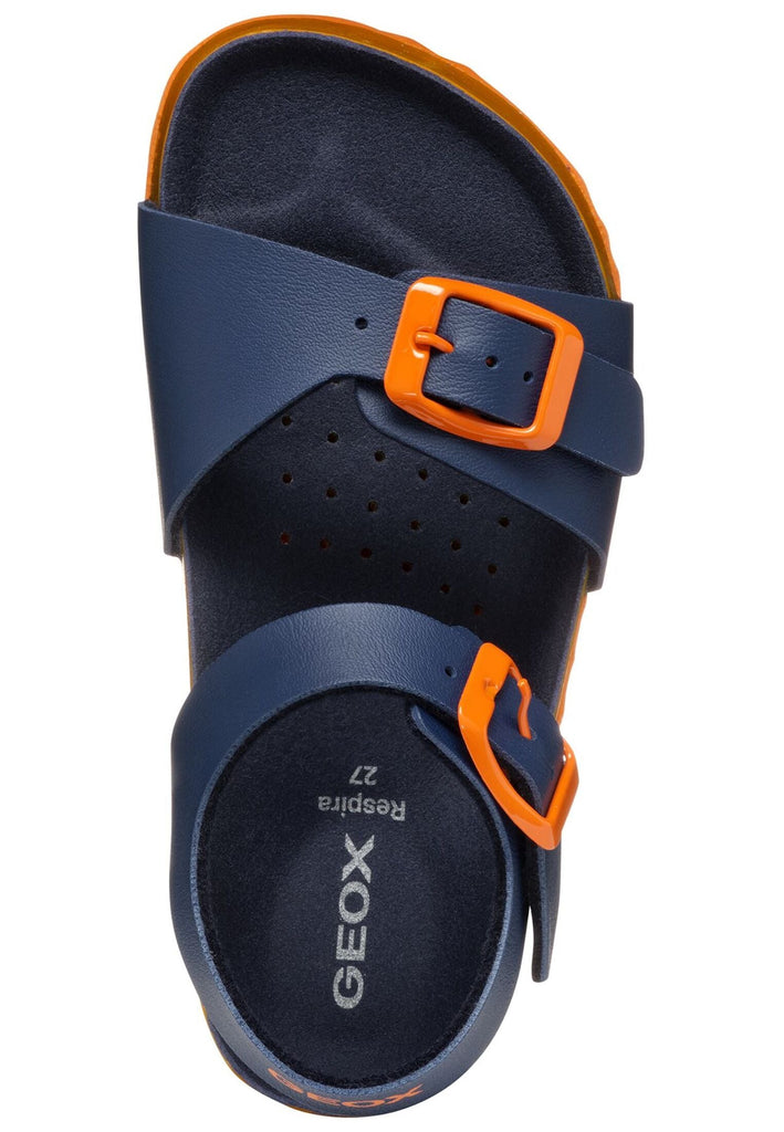 Geox Sandalen Lederimitat Navy/Orange