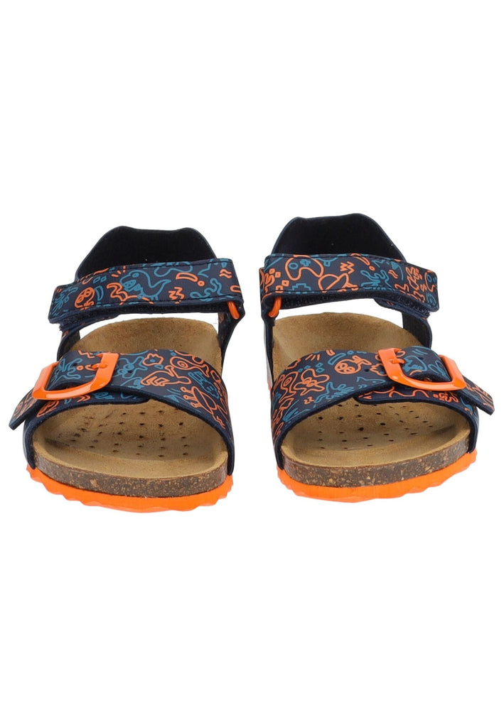 Geox Sandalen Lederimitat Navy/Orange