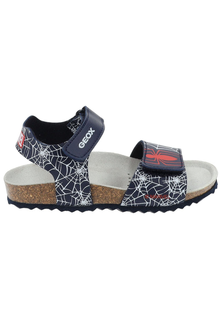 Geox Sandalen Lederimitat Navy/Rot