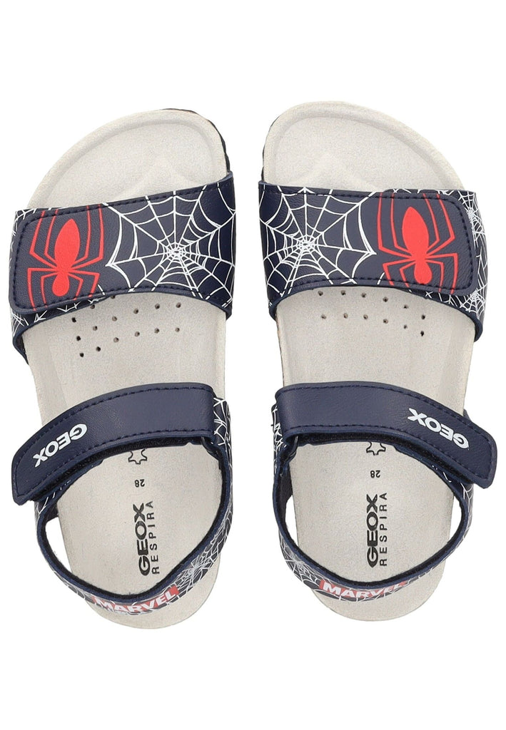 Geox Sandalen Lederimitat Navy/Rot