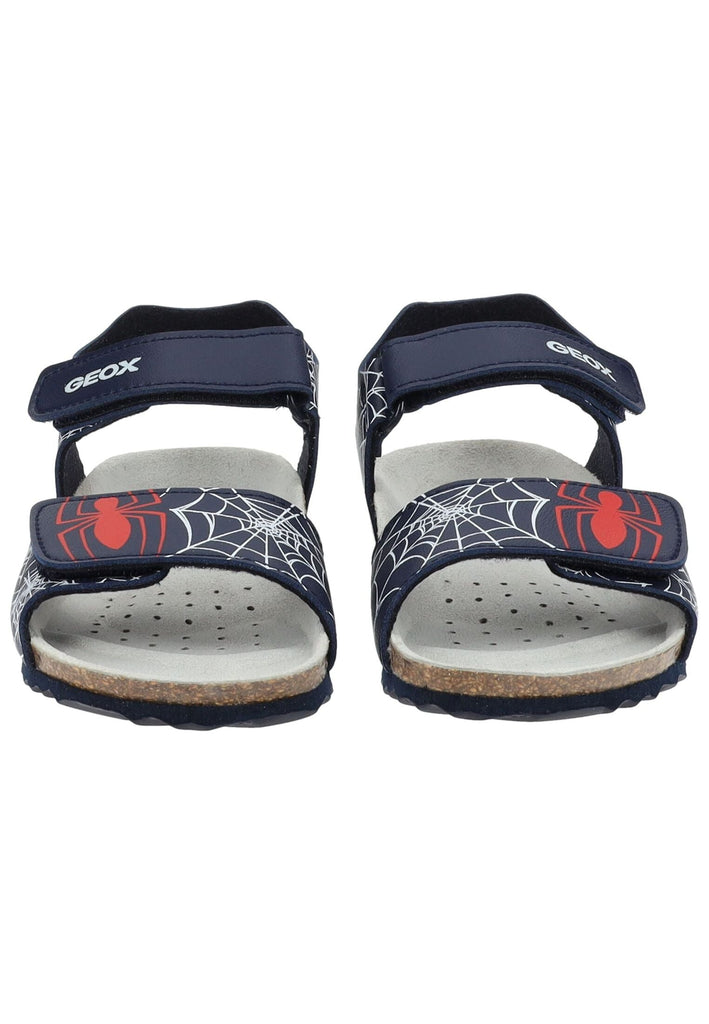 Geox Sandalen Lederimitat Navy/Rot