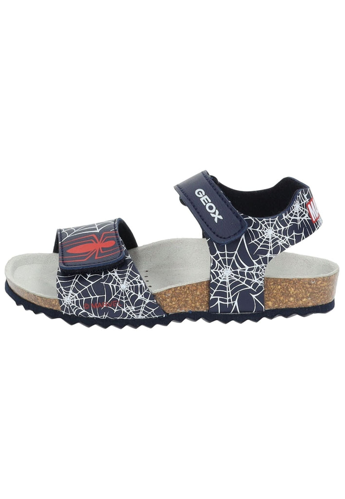 Geox Sandalen Lederimitat Navy/Rot