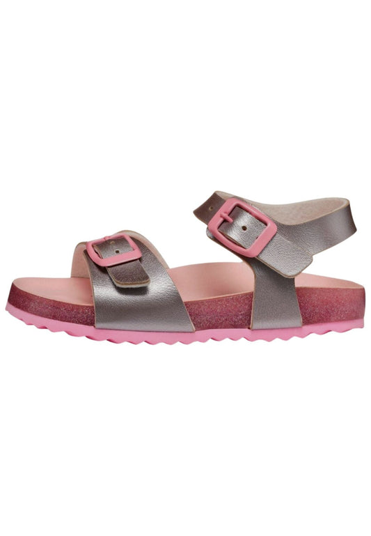 Geox Sandalen Lederimitat Silber/Rosa