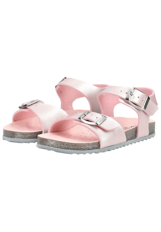 Geox Sandalen Lederimitat Silber/Rosa