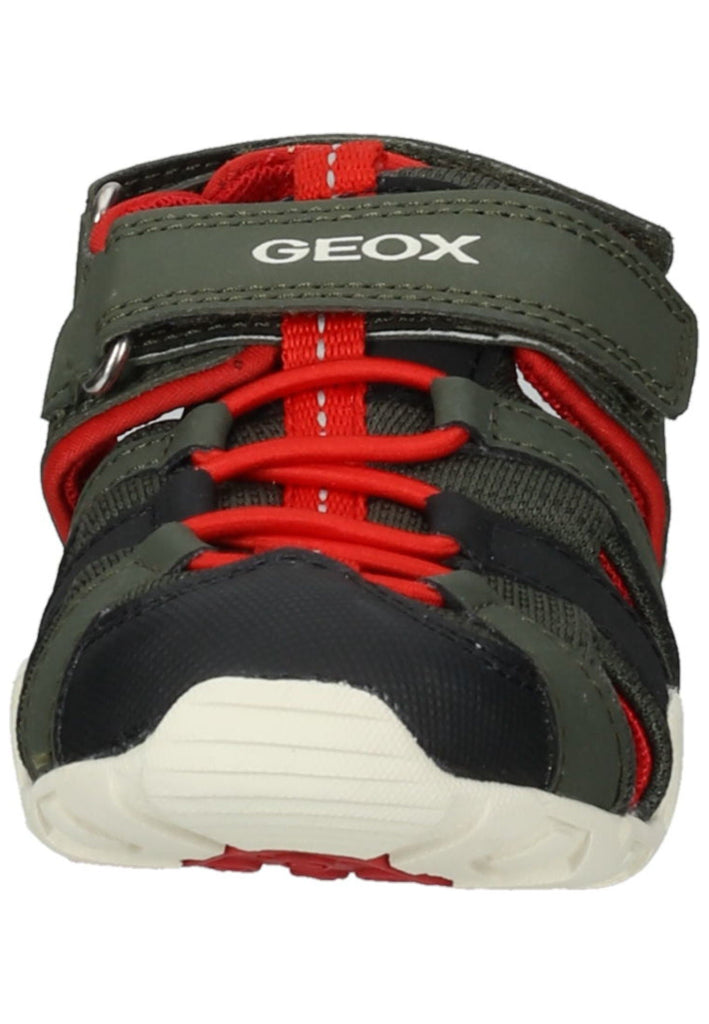 Geox Sandalen Lederimitat/Textil Dunkelgrün