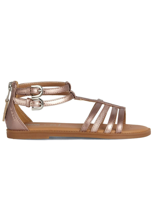 Geox Sandalen Lederimitat/Textil Rosegold