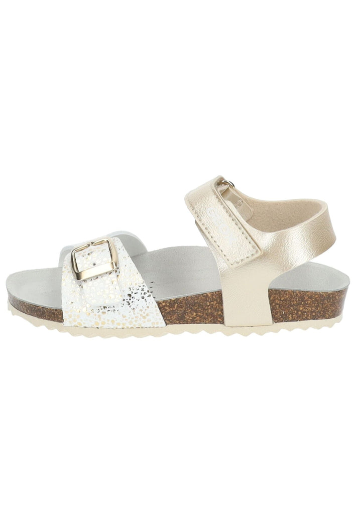 Geox Sandalen Lederimitat Weiß/Gold