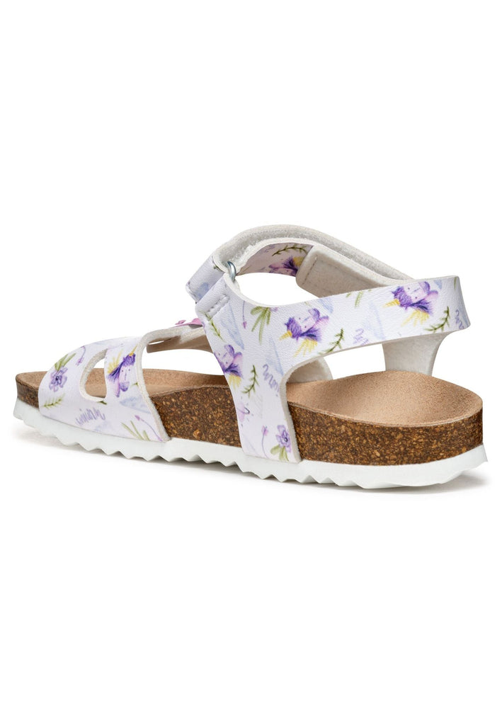 Geox Sandalen Lederimitat Weiß/Lila