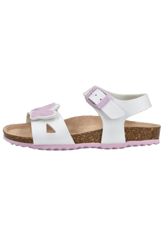 Geox Sandalen Lederimitat Weiß/Pink