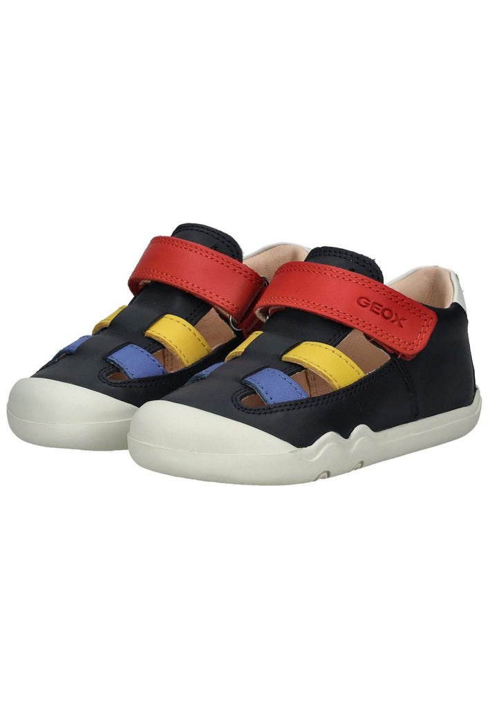 Geox Sandalen Nappaleder Navy/Rot