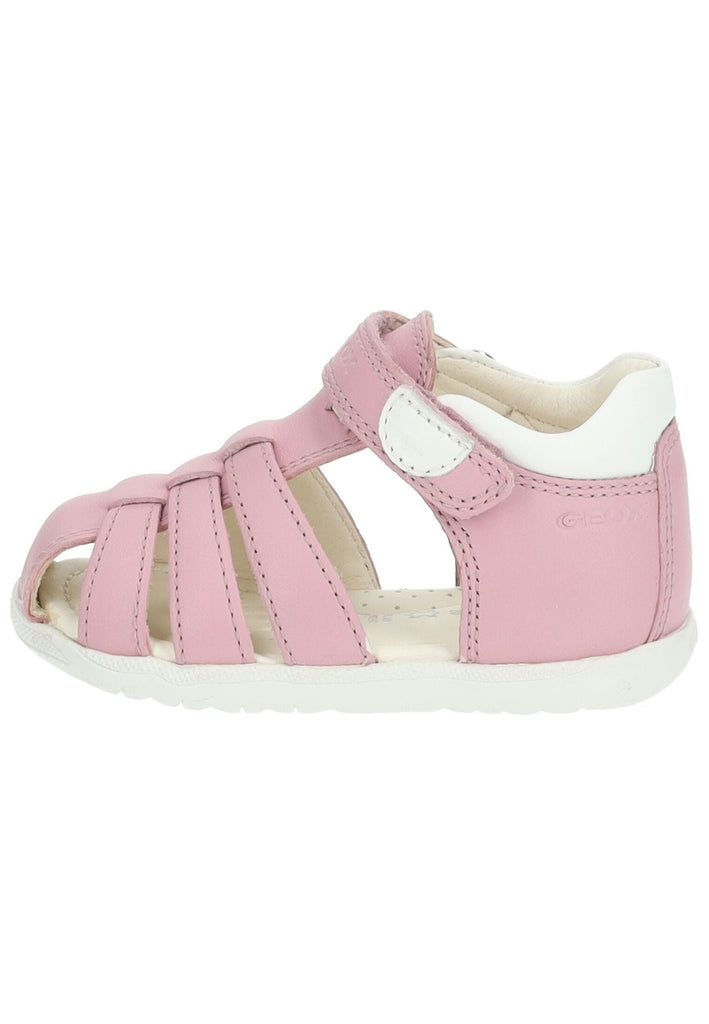 Geox Sandalen Nappaleder Rosa/Weiß