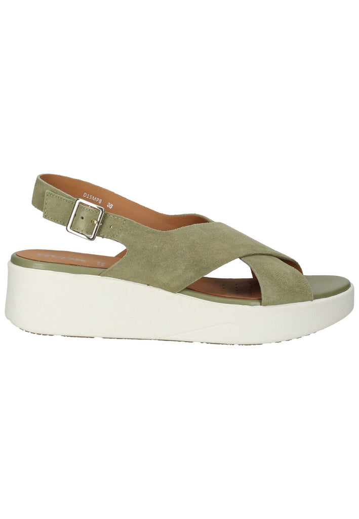 Geox Sandalen Veloursleder Hellgrün