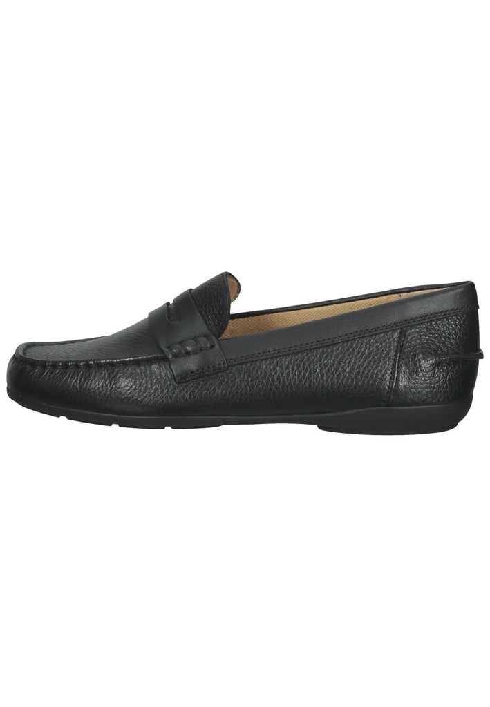 Slipper Geox Slipper Leder Schwarz