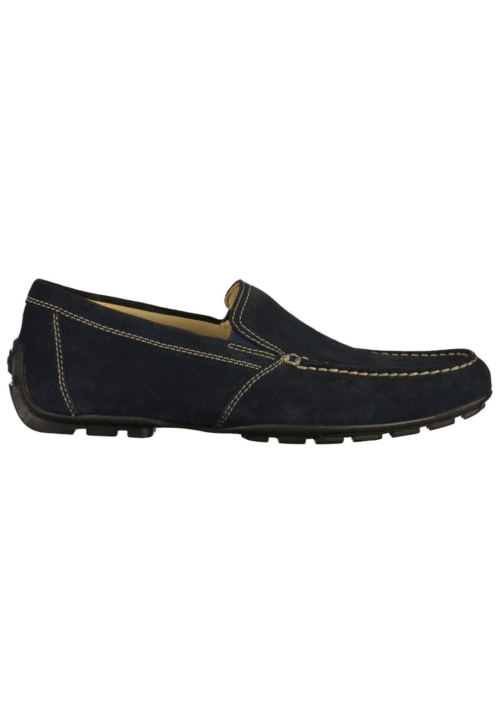 Geox Slipper Leder Blau