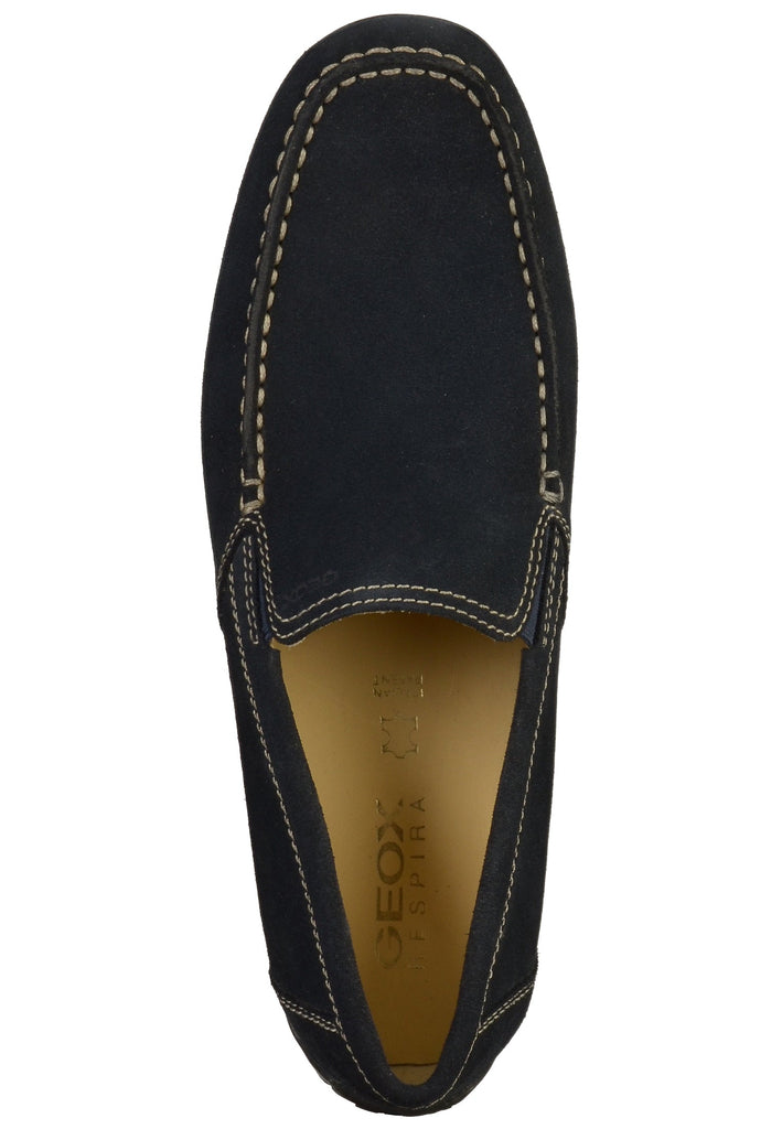 Geox Slipper Leder Blau