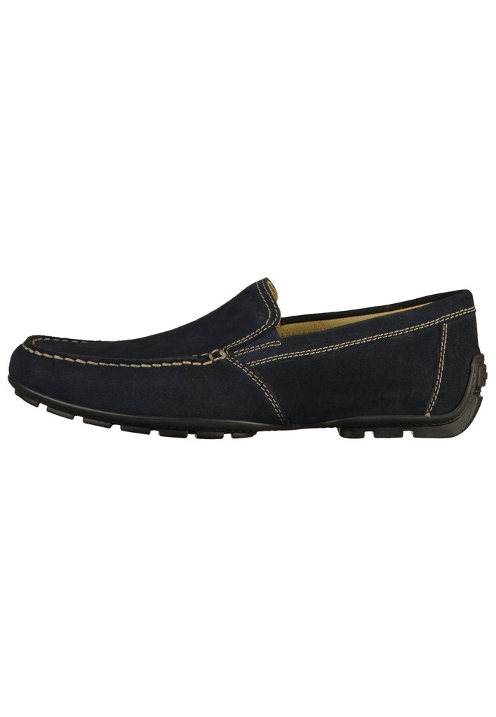Geox Slipper Leder Blau