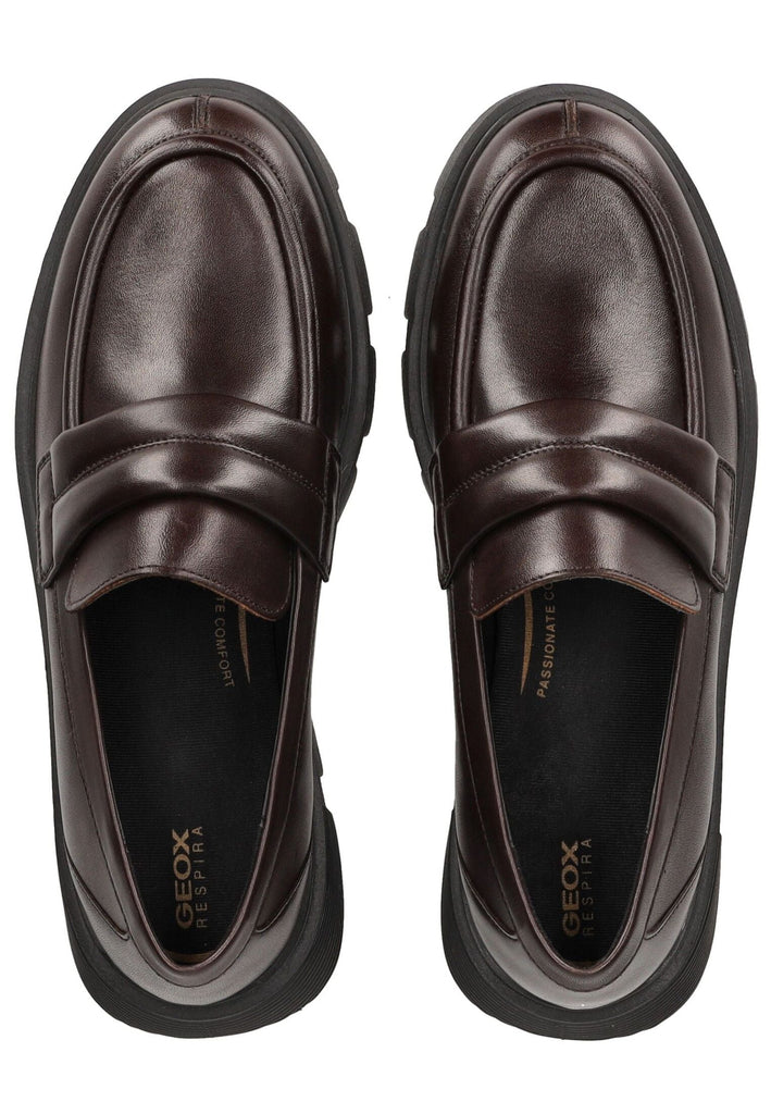 Geox Slipper Leder Coffee