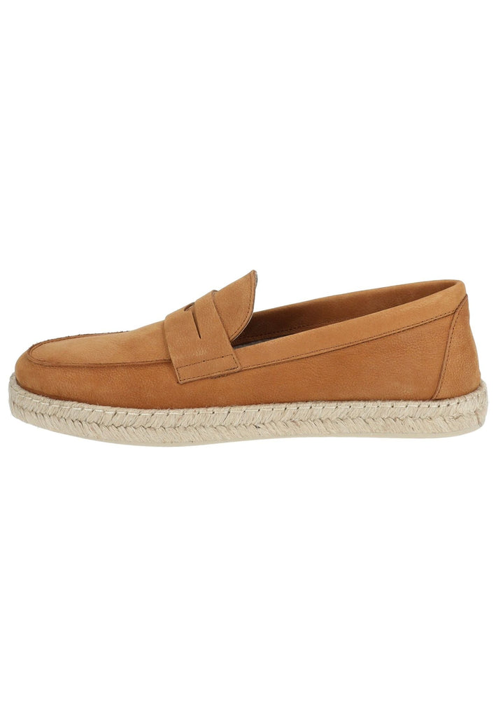 Geox Slipper Leder Hellbraun