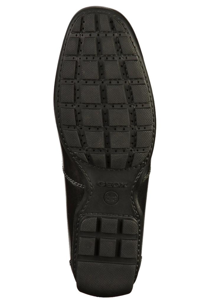 Geox Slipper Leder Schwarz