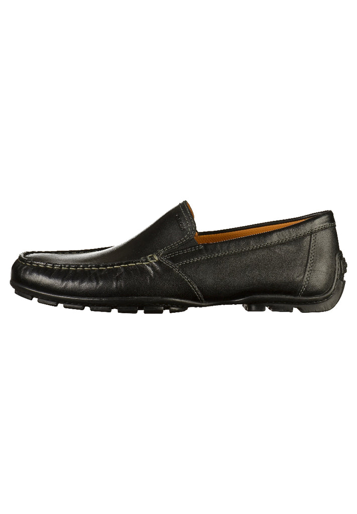 Geox Slipper Leder Schwarz
