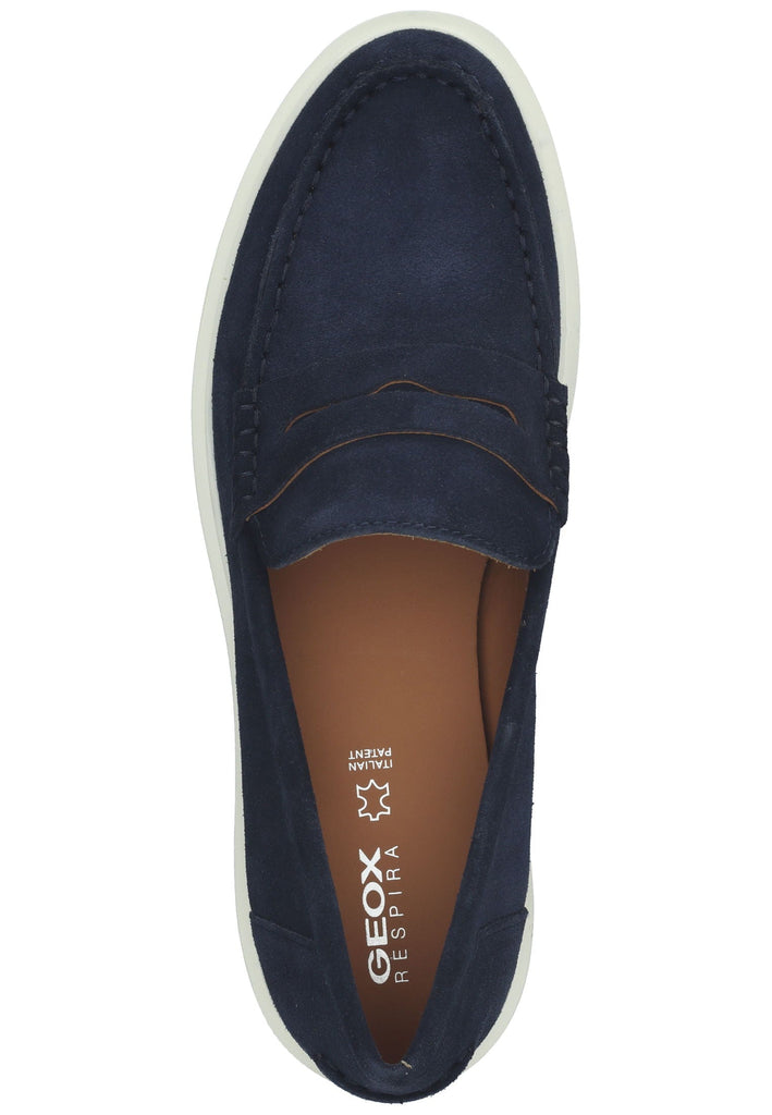 Geox Slipper Veloursleder Dunkelblau