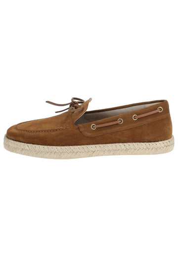 Geox Slipper Veloursleder Mittelbraun