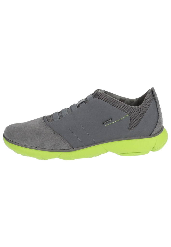 Sneaker Geox Sneaker Leder/Mesh Grau/Grün