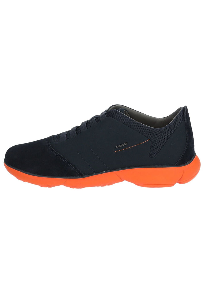 Sneaker Geox Sneaker Leder/Mesh Navy/Orange