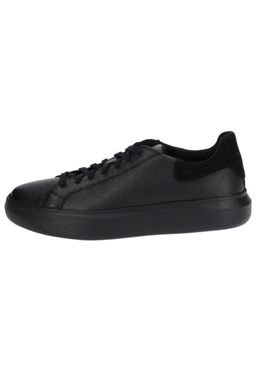 Sneaker Geox Sneaker Leder/Mesh Schwarz