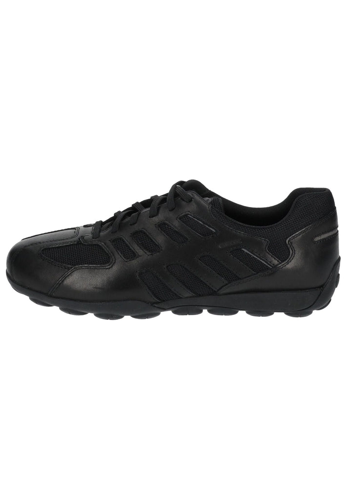 Sneaker Geox Sneaker Leder/Mesh Schwarz/Schwarz