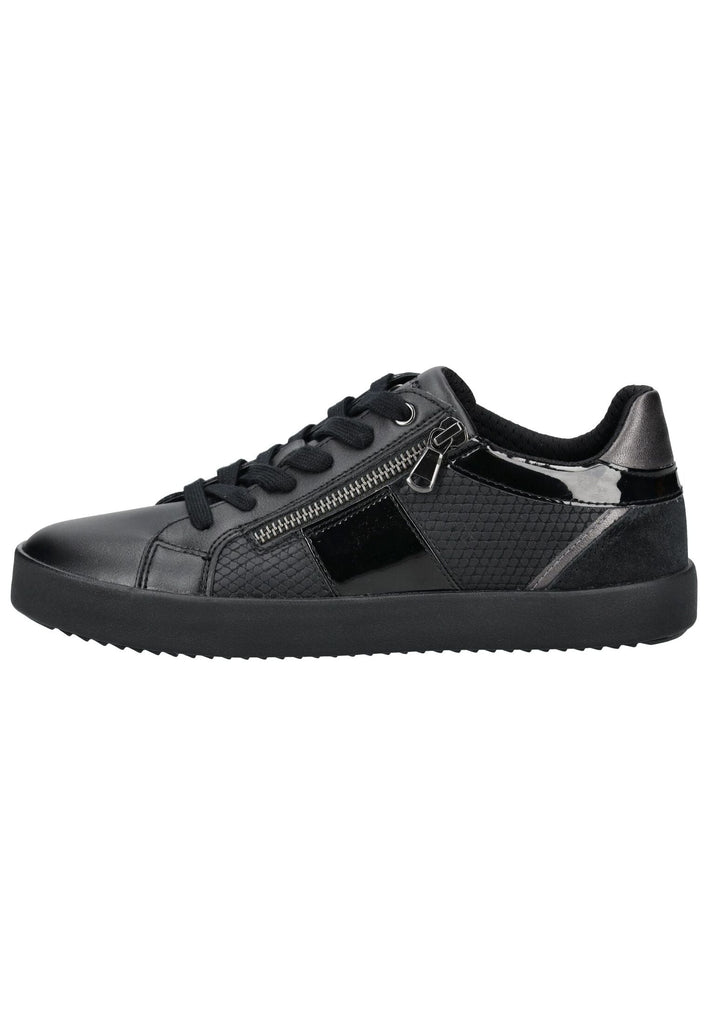 Sneaker Geox Sneaker Leder/Synthetik Schwarz