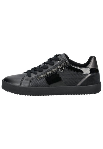 Sneaker Geox Sneaker Leder/Synthetik Schwarz