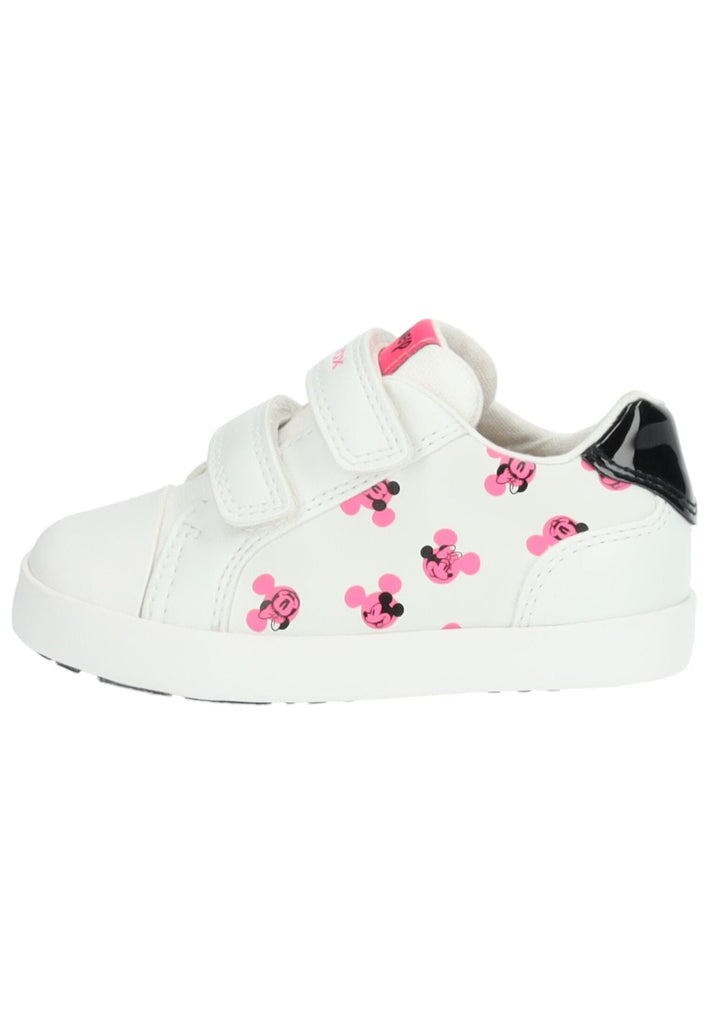 Sneaker Geox Sneaker Leder/Synthetik Weiß/Pink