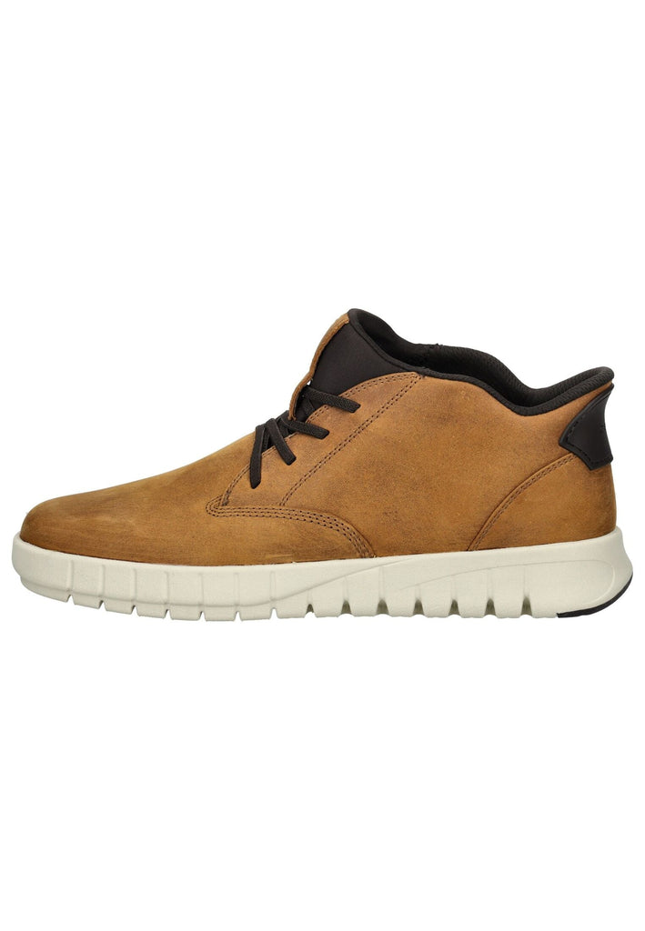 Sneaker Geox Sneaker Leder/Textil Hellbraun