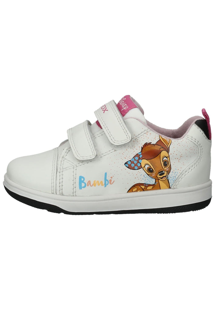 Sneaker Geox Sneaker Leder/Textil Weiß/Schwarz