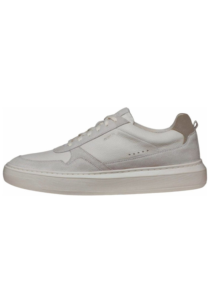 Sneaker Geox Sneaker Leder/Textil Weiß/Weiß