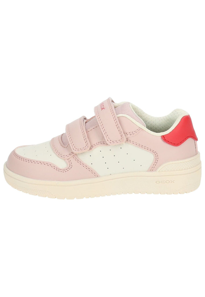 Sneaker Geox Sneaker Lederimitat/Mesh Beige/Rosa