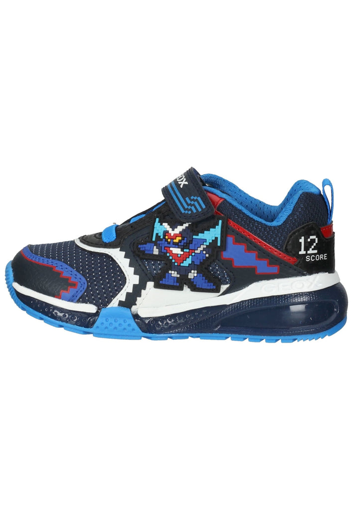 Sneaker Geox Sneaker Lederimitat/Textil Blau/Multi