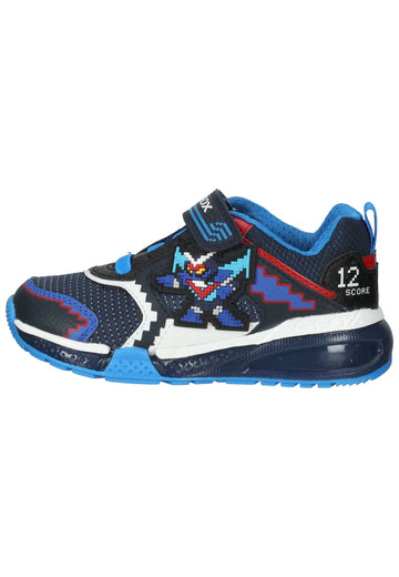 Sneaker Geox Sneaker Lederimitat/Textil Blau/Multi