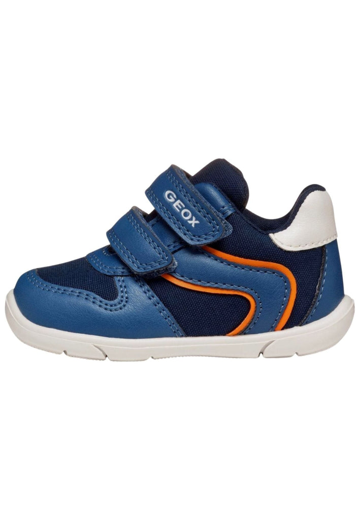 Sneaker Geox Sneaker Lederimitat/Textil Blau/Orange