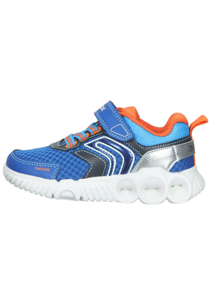 Sneaker Geox Sneaker Lederimitat/Textil Blau/Orange