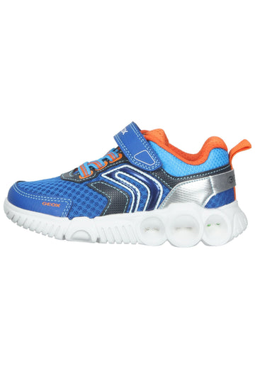 Sneaker Geox Sneaker Lederimitat/Textil Blau/Orange