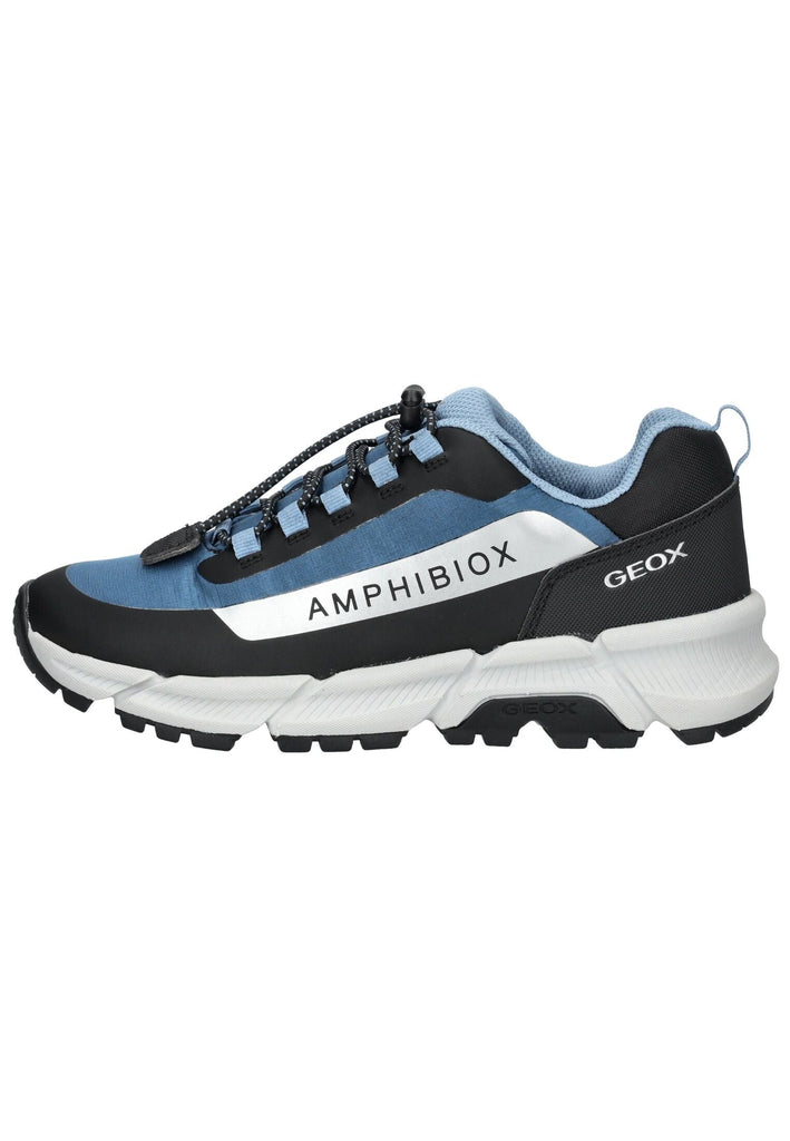 Sneaker Geox Sneaker Lederimitat/Textil Blau/Schwarz