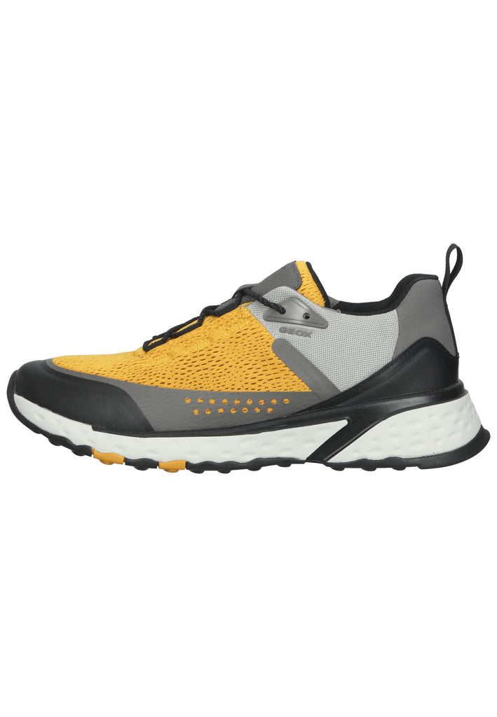 Sneaker Geox Sneaker Lederimitat/Textil Gelb/Grau
